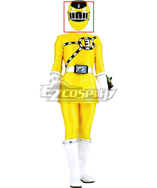 Power Rangers Train Force Ressha Sentai ToQger Ranger 3 Yellow Ranger Helmet 3D Printed Cosplay Accessory Prop