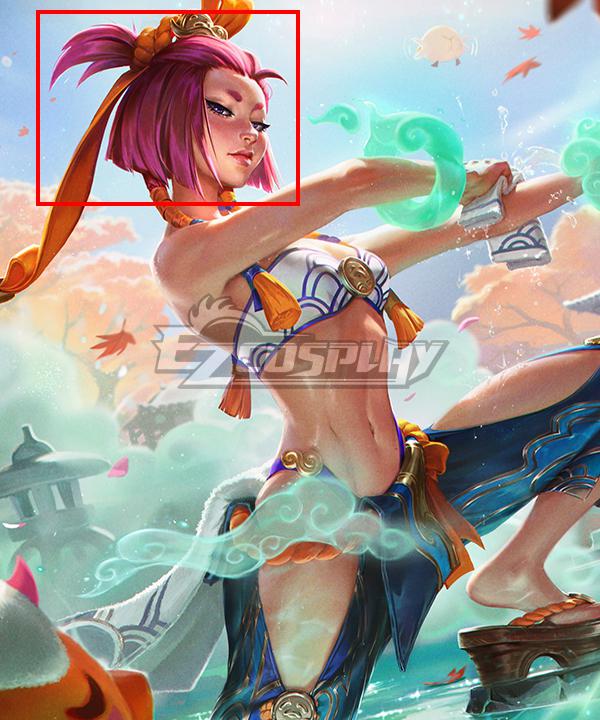 League of Legends Spirit Blossom Springs Yunara Orange Cosplay Wig - Main Image