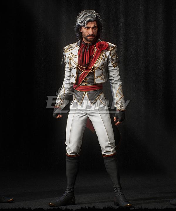 Clair Obscur: Expedition 33 Verso White Flowers Suit Outfit Cosplay Costume