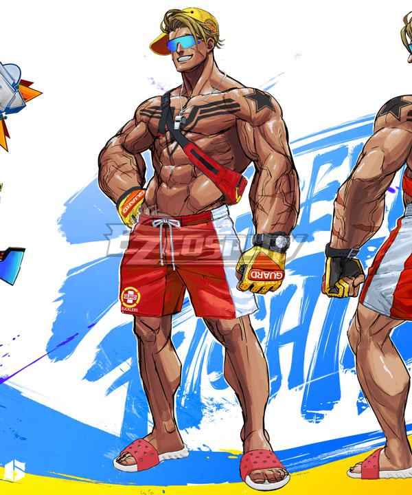 Street Fighter 6 SF6 Swimsuits Luke Cosplay Costume
