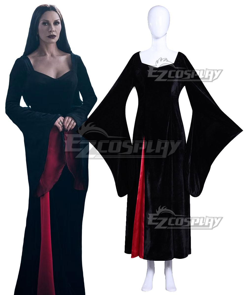 blue dress for baby girl Morticia Addams Mermaid Dress Wednesday Addams Goth Black Dress Addams Family Women's Movie Cosplay Costume Fashion Masquerade main image 1