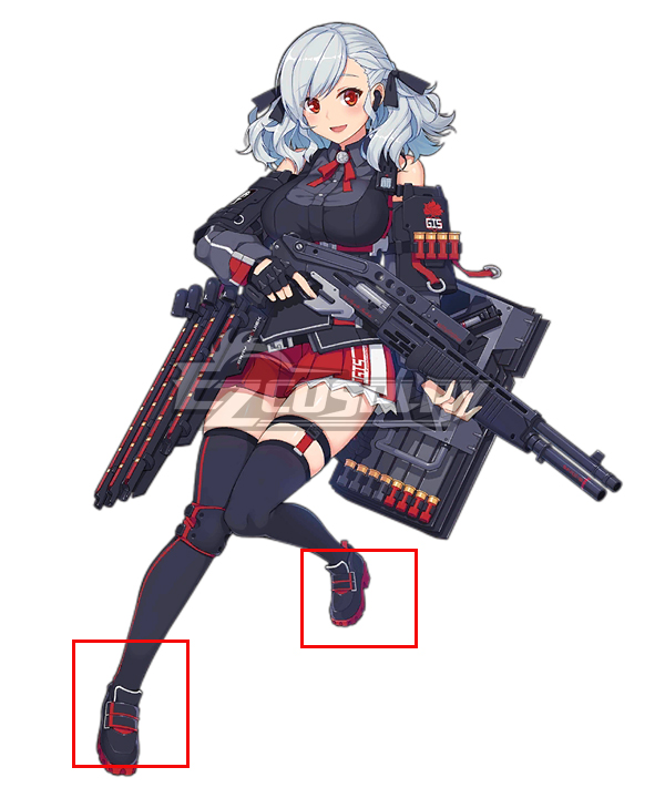 

Girls' Frontline SPAS-12 Black Cosplay Shoes