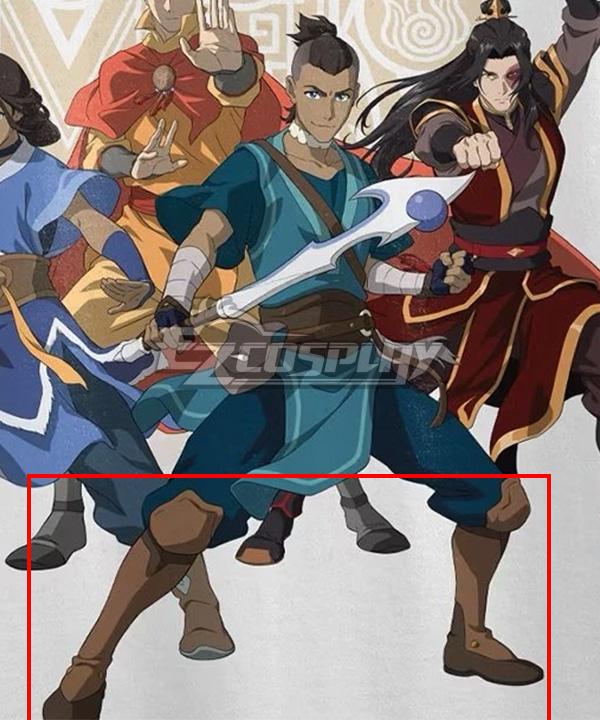The Legend of Aang: The Last Airbender Sokka Brown Shoes Cosplay Boots