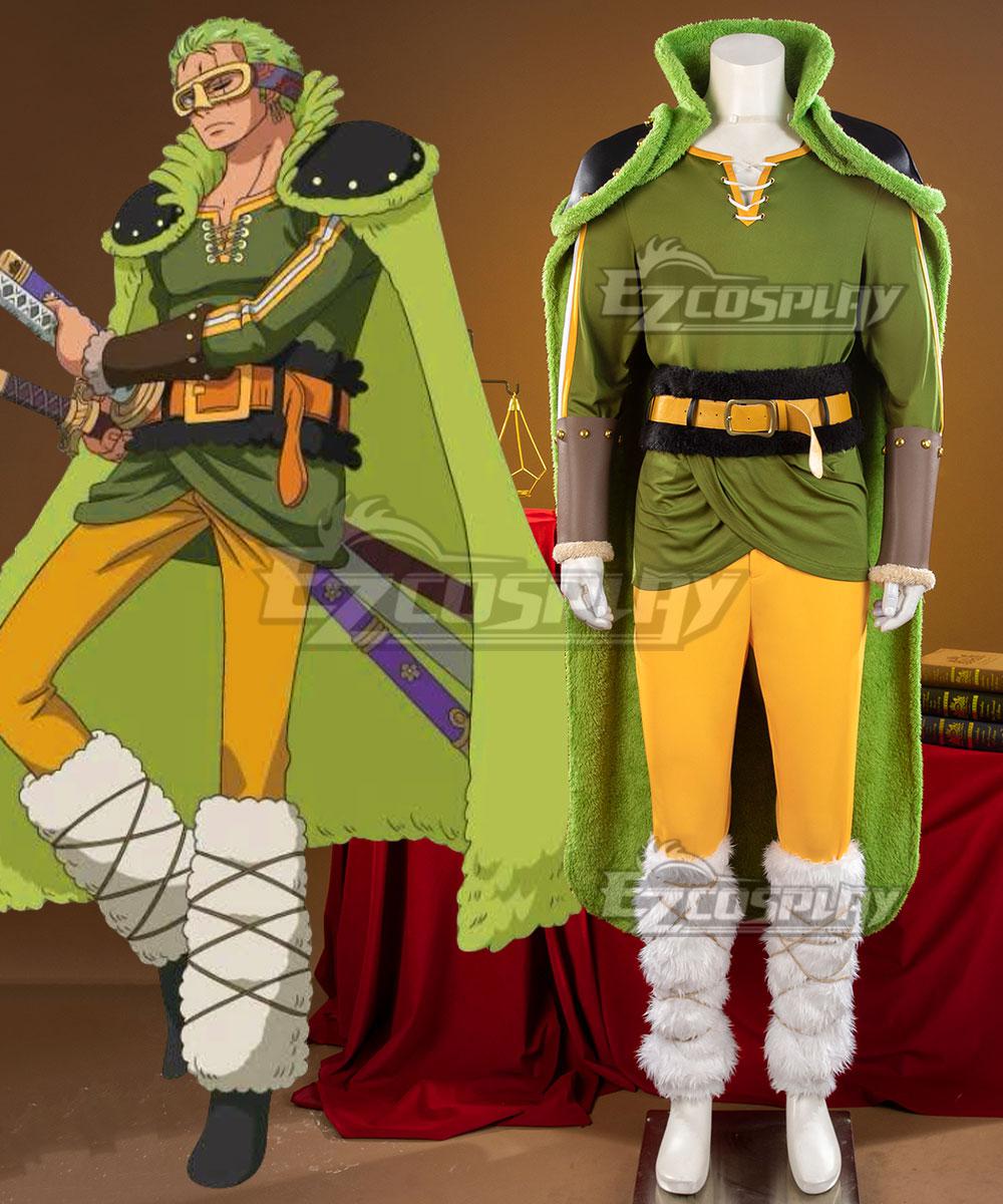 One Piece Roronoa Zoro Elbaph Elbaf Yellow Pants Version Cosplay Costume