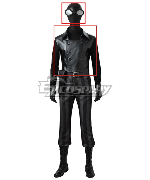 

Spiderman Spider-Man Noir Spider Man Noir Cosplay Costume - Only Mask and Vest