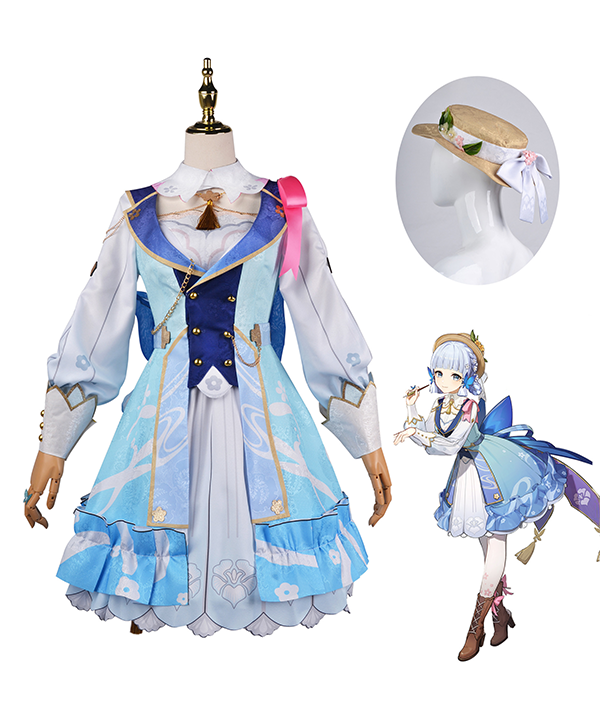 Genshin Impact Kamisato Ayaka Springbloom Missive Halloween Cosplay Costume