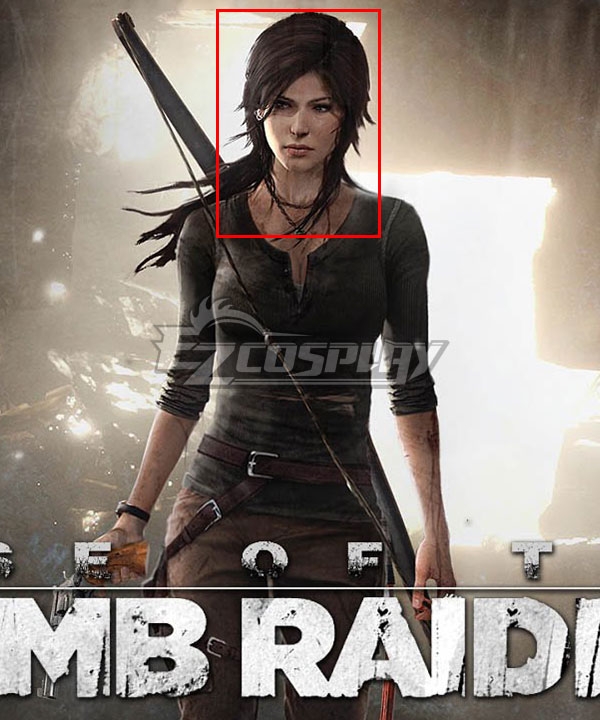 Tomb Raider Season Lara Croft Black Cosplay Wig