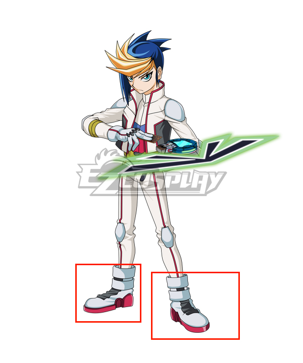 

Yu-Gi-Oh! Yugioh ARC-V Yugo White Cosplay Shoes