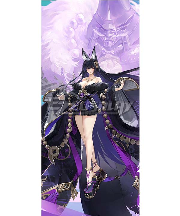 Azur Lane Red Teary Eyes, Violet Dawn Breeze Musashi B Edition Cosplay Costume