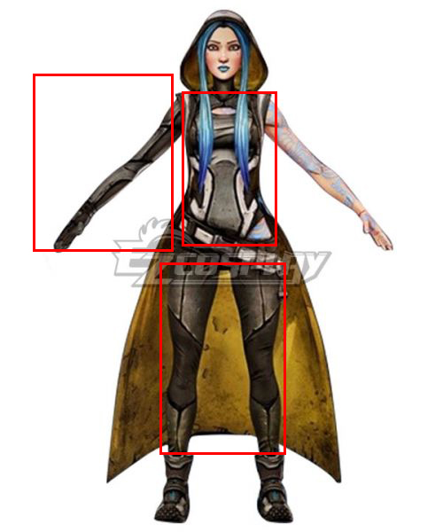

Borderlands 3 Maya Cosplay Costume Only Top Pants Armguard