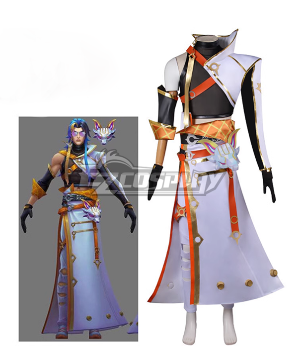 League Of Legends LOL HEARTSTEEL Yone Prestige Halloween Cosplay Costume