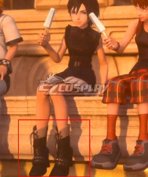 Kingdom Hearts III Xion Black Cosplay Shoes