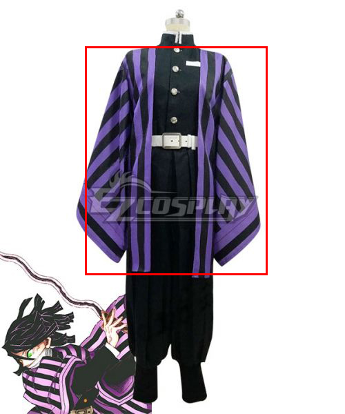 

Demon Slayer: Kimetsu no Yaiba Obanai Iguro Purple Cosplay Costume Only Coat