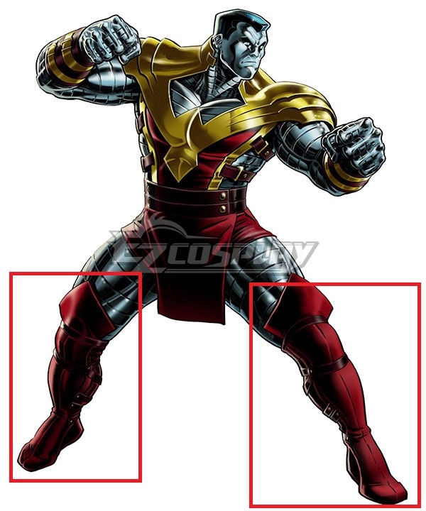 Marvel X-Men Colossus Red Shoes Cosplay Boots