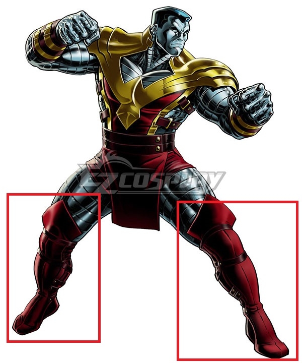 Marvel X-Men Colossus Rote Schuhe Cosplay Stiefel