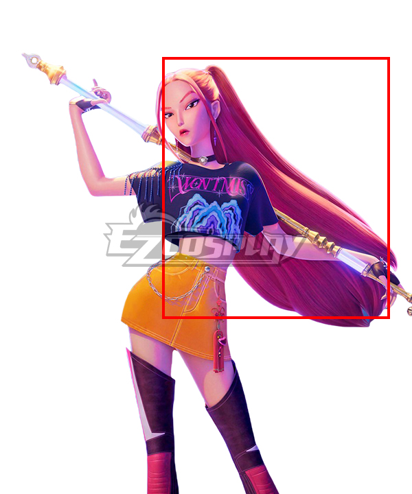 Kpop Demon Hunters Mira Pink Cosplay Wig