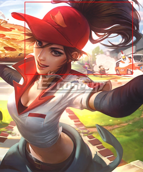 League Of Legends LOL Pizza Delivery Sivir Brown Cosplay Wig
