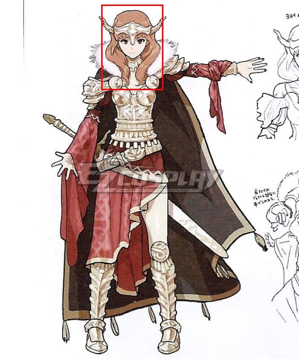 Fire Emblem Echoes: Shadows of Valentia Celica Orange Cosplay Wig