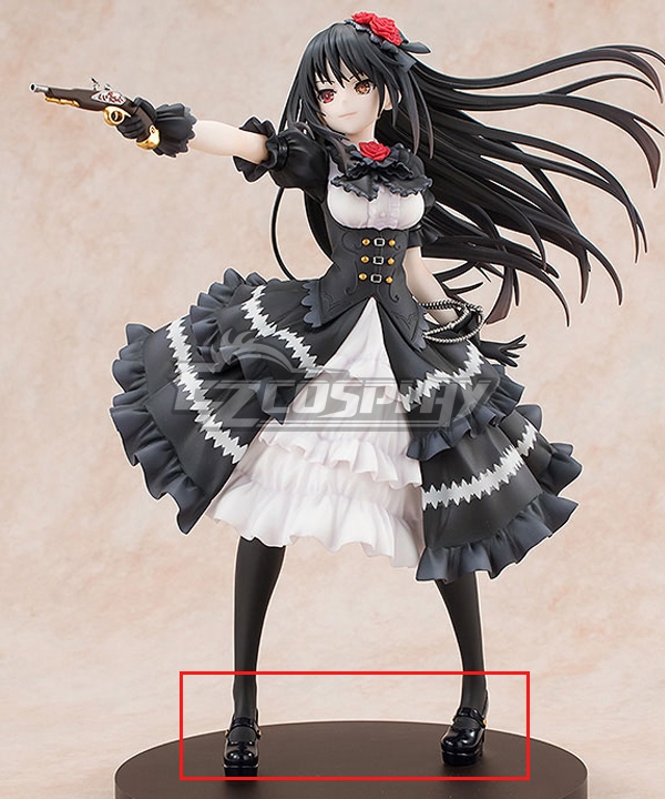 

Date A Live Tokisaki Kurumi Nightmare Black Shoes Cosplay Boots - New Edition