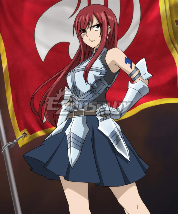 Fairy Tail Erza Scarlet Armor Cosplay Costume