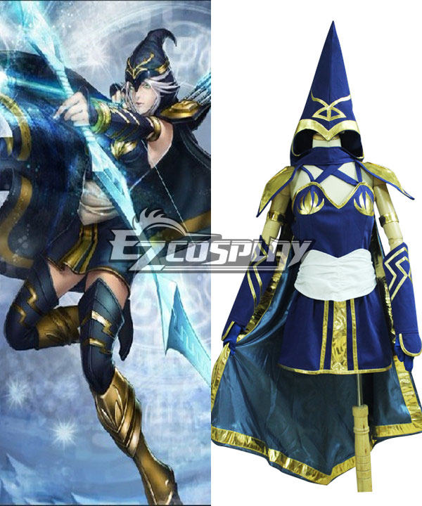 League of Legends Classic Ashe The Frost Archer Cosplay Costume