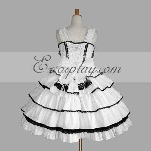 

White Gothic Lolita Dress