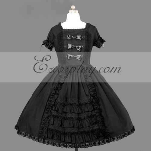 

Black Gothic Lolita Dress -LTFS0071