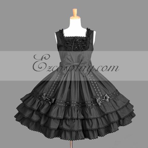 

Black Gothic Lolita Dress -LTFS0076