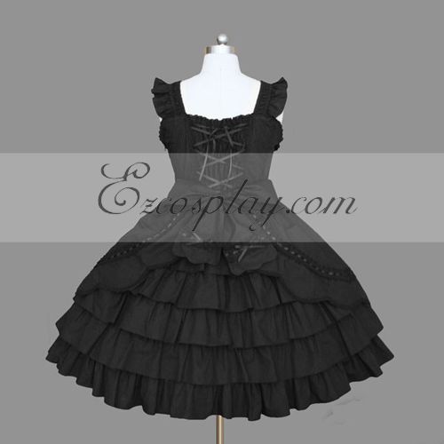 

Black Gothic Lolita Dress -LTFS0078
