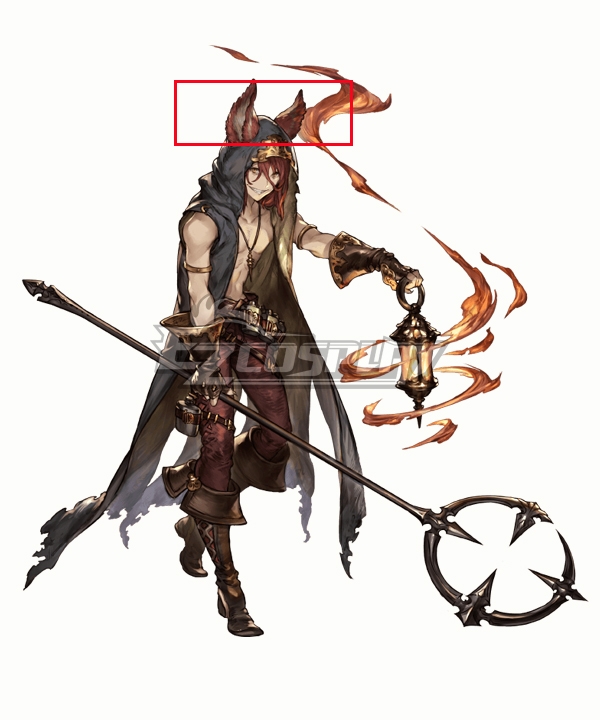 

Granblue Fantasy Elmott Red Ears Cosplay Accessory Prop