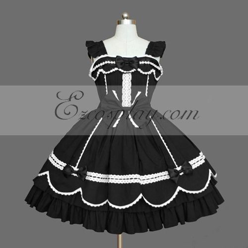 

Black Gothic Lolita Dress -LTFS0079