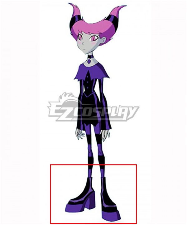 

DC Teen Titans Jinx Cosplay Purple Cosplay Shoes