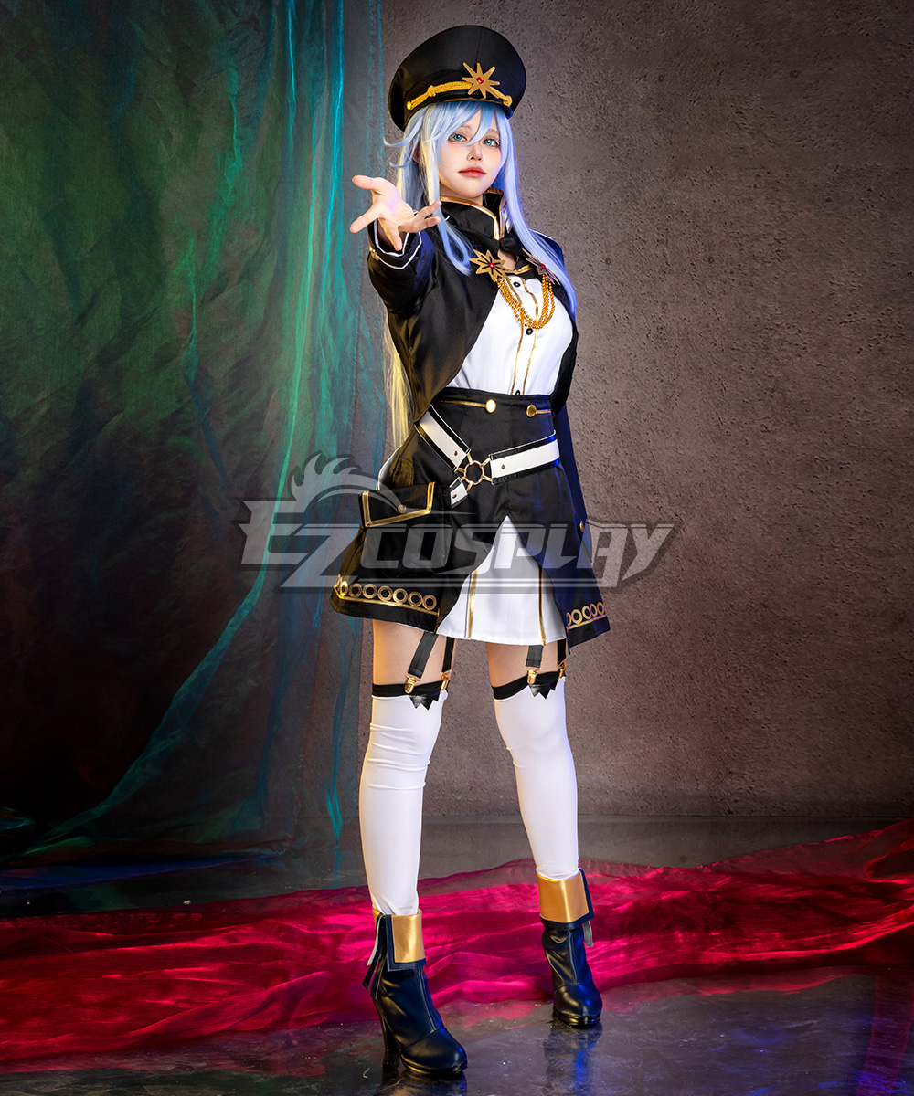 86--EIGHTY-SIX Vladilena Milizé Lena Black Suit(Include Hat) Cosplay Costume