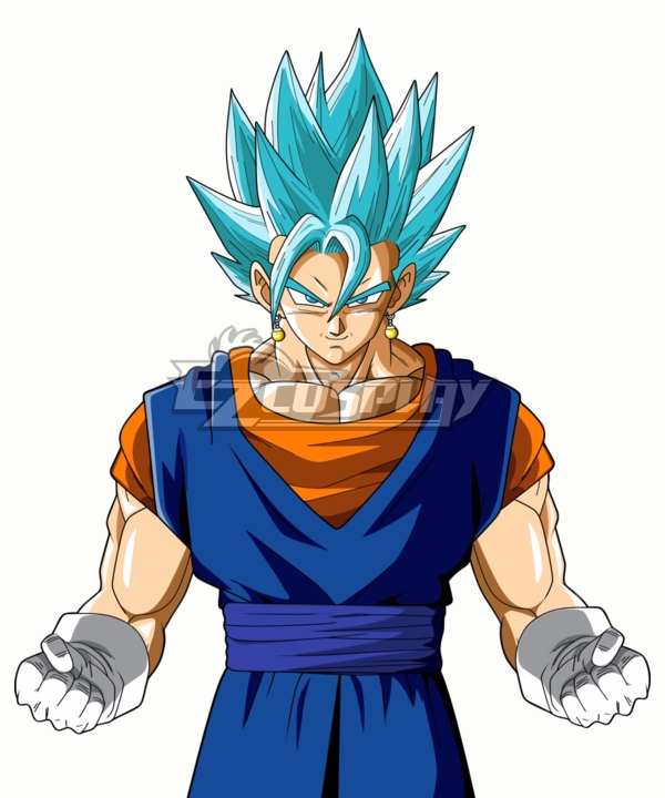 Dragon Ball Super Vegetto SSGSS  Blue Cosplay Wig