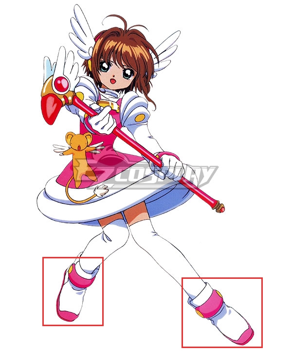 

Cardcaptor Sakura Sakura Kinomoto White Shoes Cosplay Boots