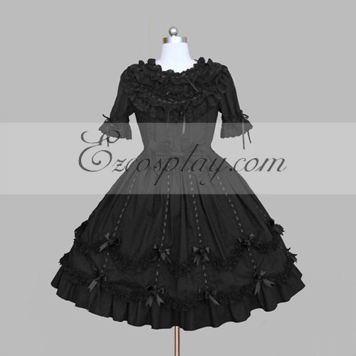

Black Gothic Lolita Dress -LTFS0090