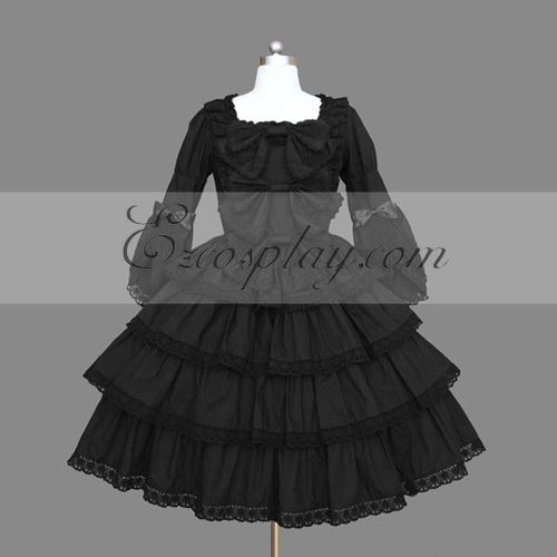 

Black Gothic Lolita Dress -LTFS0092