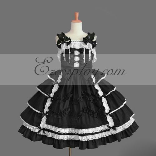 

Black Gothic Lolita Dress -LTFS0097