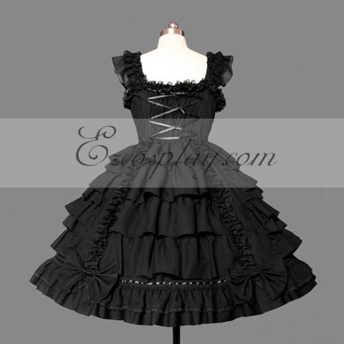 

Black Gothic Lolita Dress -LTFS0098