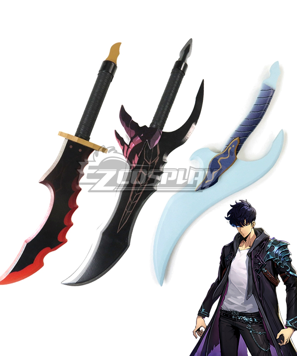 Solo Leveling Sung Jinwoo Knight Slayer Knife Cosplay Accessory Prop