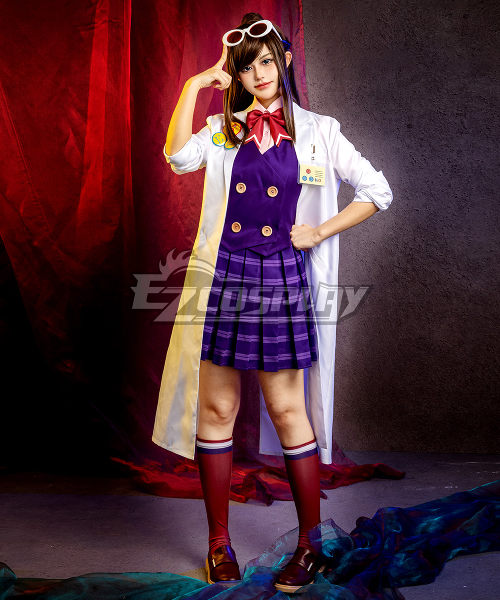 Ace Attorney Gyakuten Saiban Ema Skye Uniform Cosplay Costume
