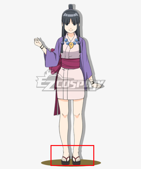 

Ace Attorney Gyakuten Saiban Pearl Fey Maya Fey Clogs Cosplay Shoes