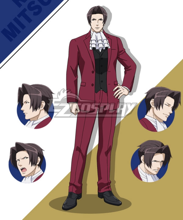 

Ace Attorney Season 2 Miles Edgeworth Cosplay Costume