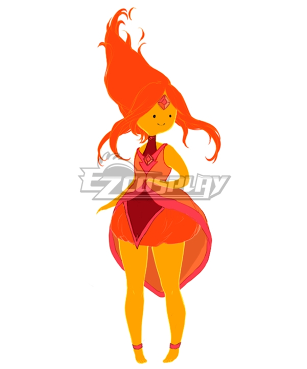 Adventure Time with Finn and Jake Flame Princess Cosplay Costume