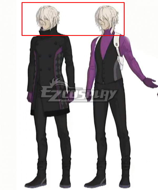 Ai The Somnium Files Kaname Date Grey Cosplay Wig