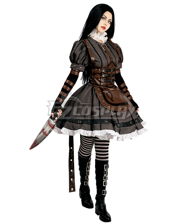 Alice: Madness Return Alice Punk Cosplay Costume