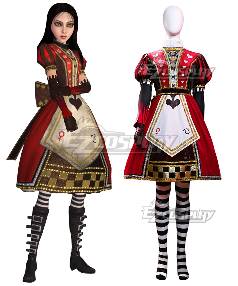 Alice: Madness Returns Alice Liddell Royal Suit Cosplay Costume