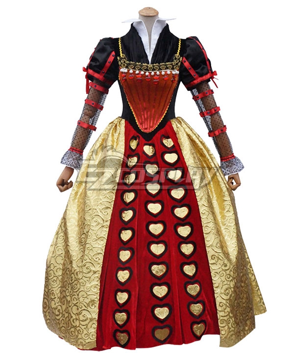 Alice In Wonderland Queen Of Hearts Costume For Women Poker Red Heart - Foto 10