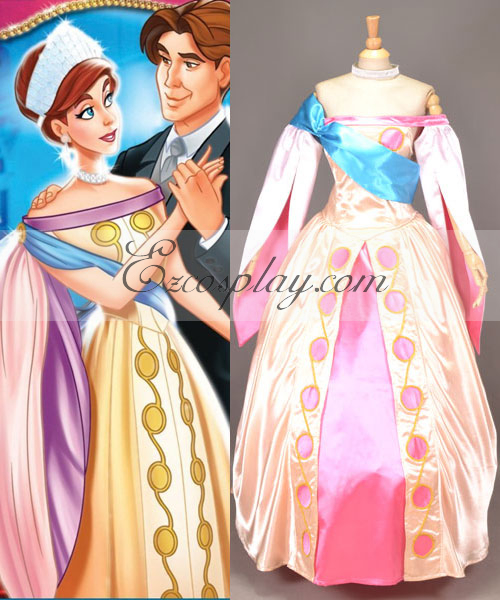 Anastasia Princess Dress Cosplay Costume 