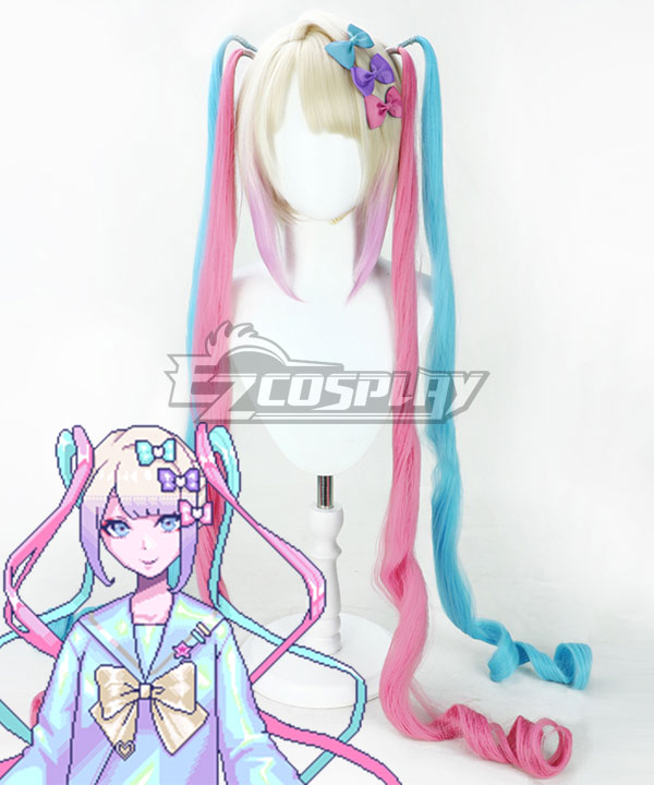 Needy Girl Overdose Ame-chan Pink Blue Cosplay Wig